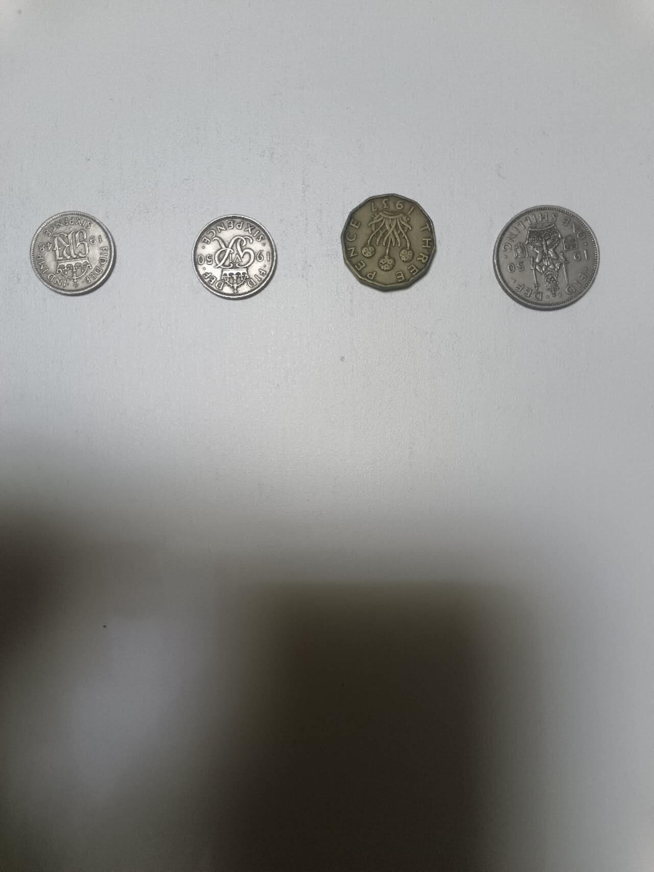 【20260108】非全新纸币和硬币第322场 英国早期4枚硬币，稀少