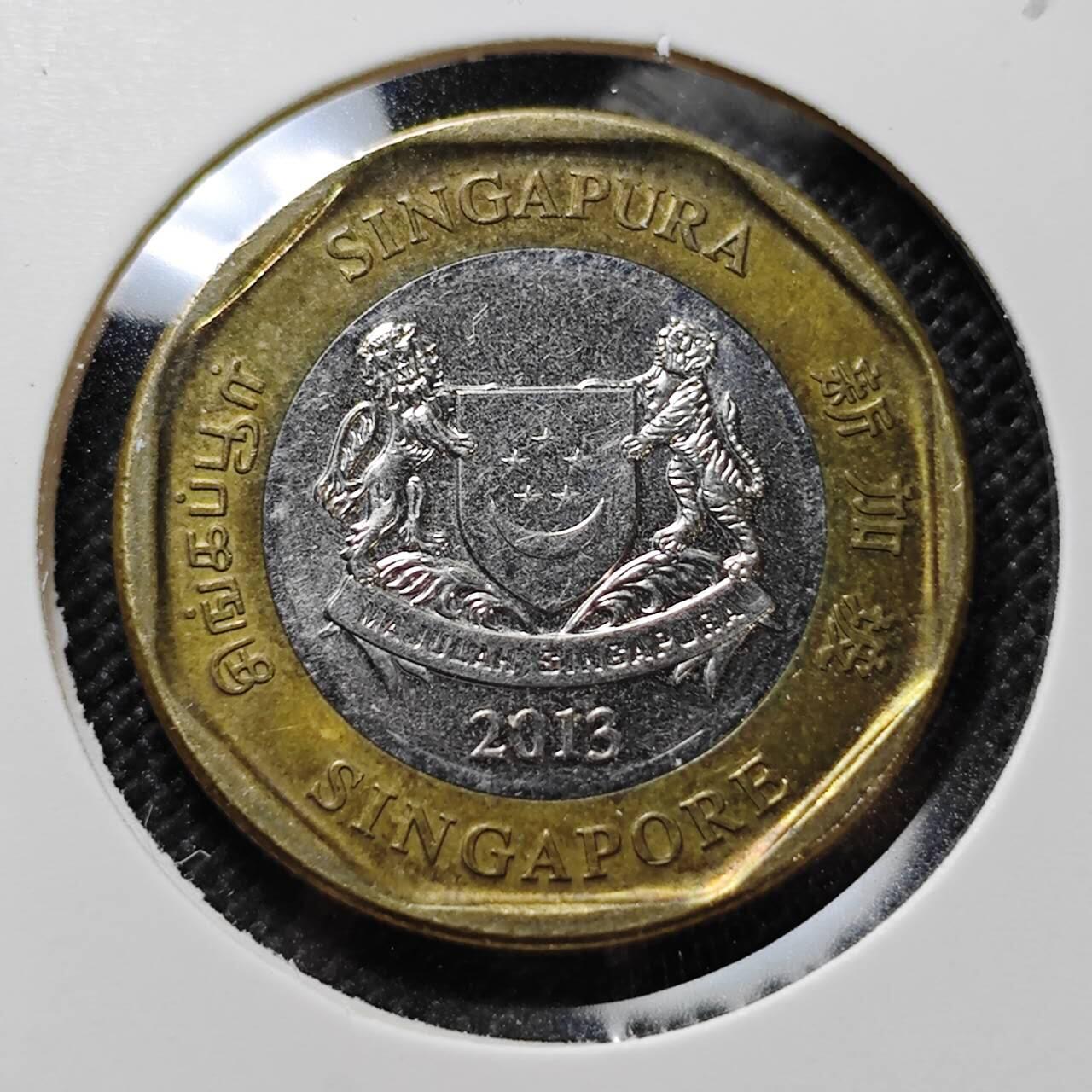 KK钱币收藏小铺  第387期  2月预留时间 周末发货  新加坡1元