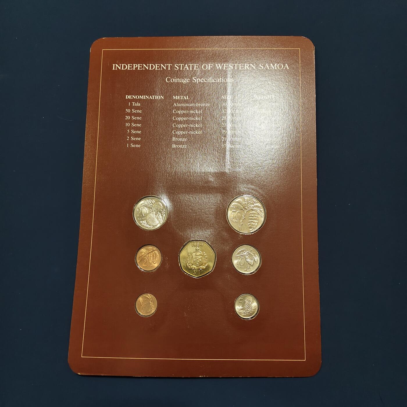 【全场包邮】纯粹捡漏拍492场【封装套币专场】-注意佣金 【富兰克林·世界各国硬币系列邮币卡】西萨摩亚独立国