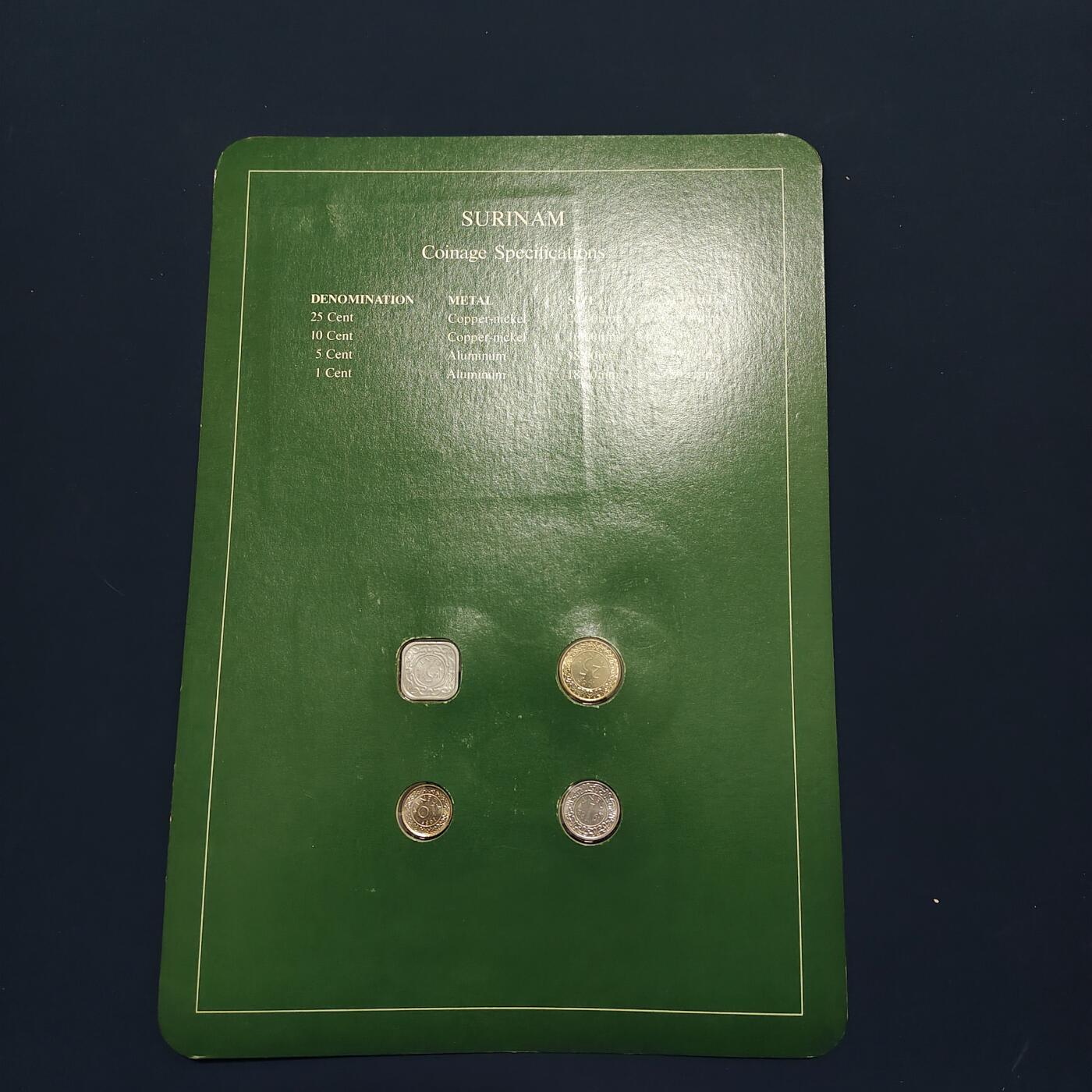 【全场包邮】纯粹捡漏拍492场【封装套币专场】-注意佣金 【富兰克林·世界各国硬币系列邮币卡】苏里南共和国