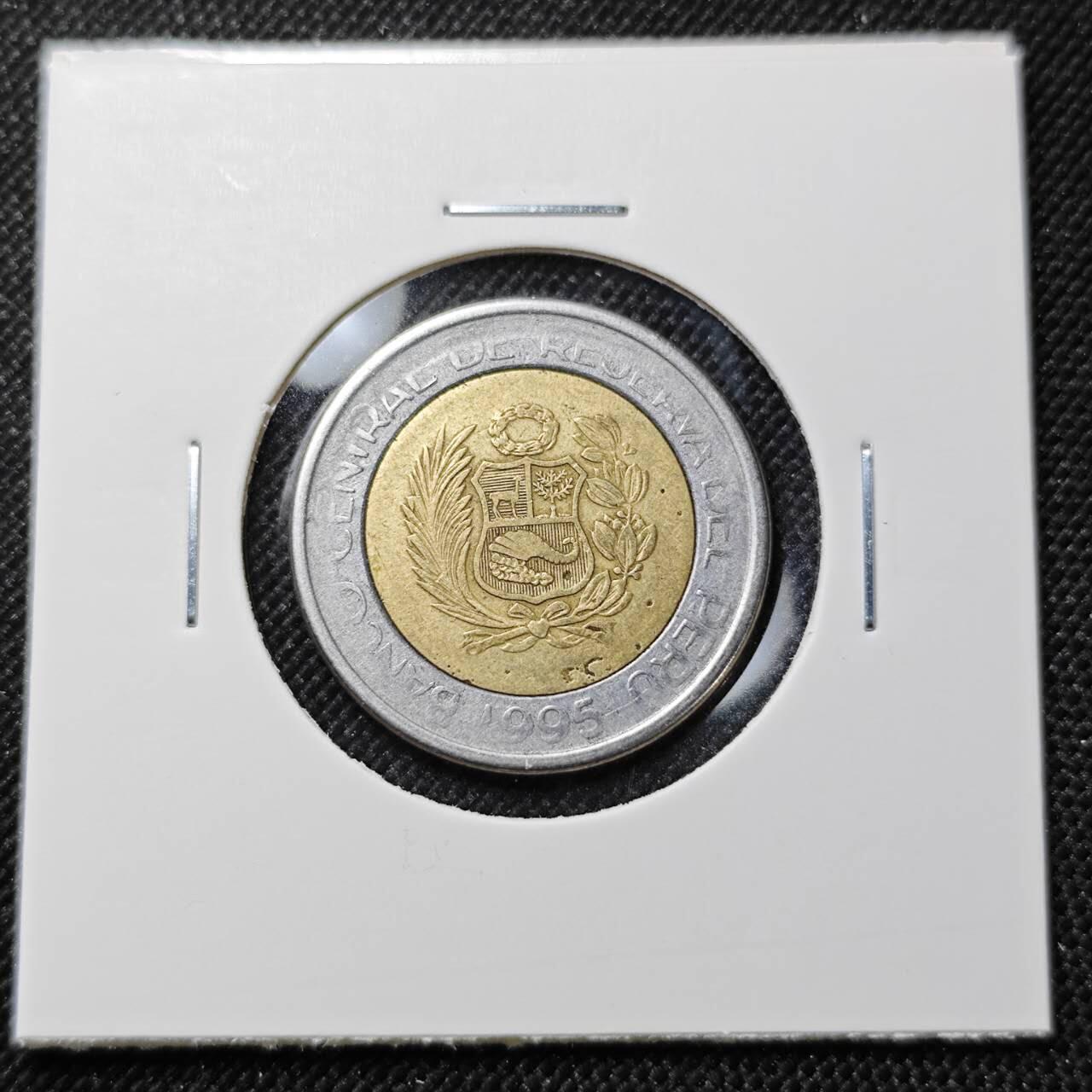 KK钱币收藏小铺  第387期  2月预留时间 周末发货  秘鲁5索尔双色币