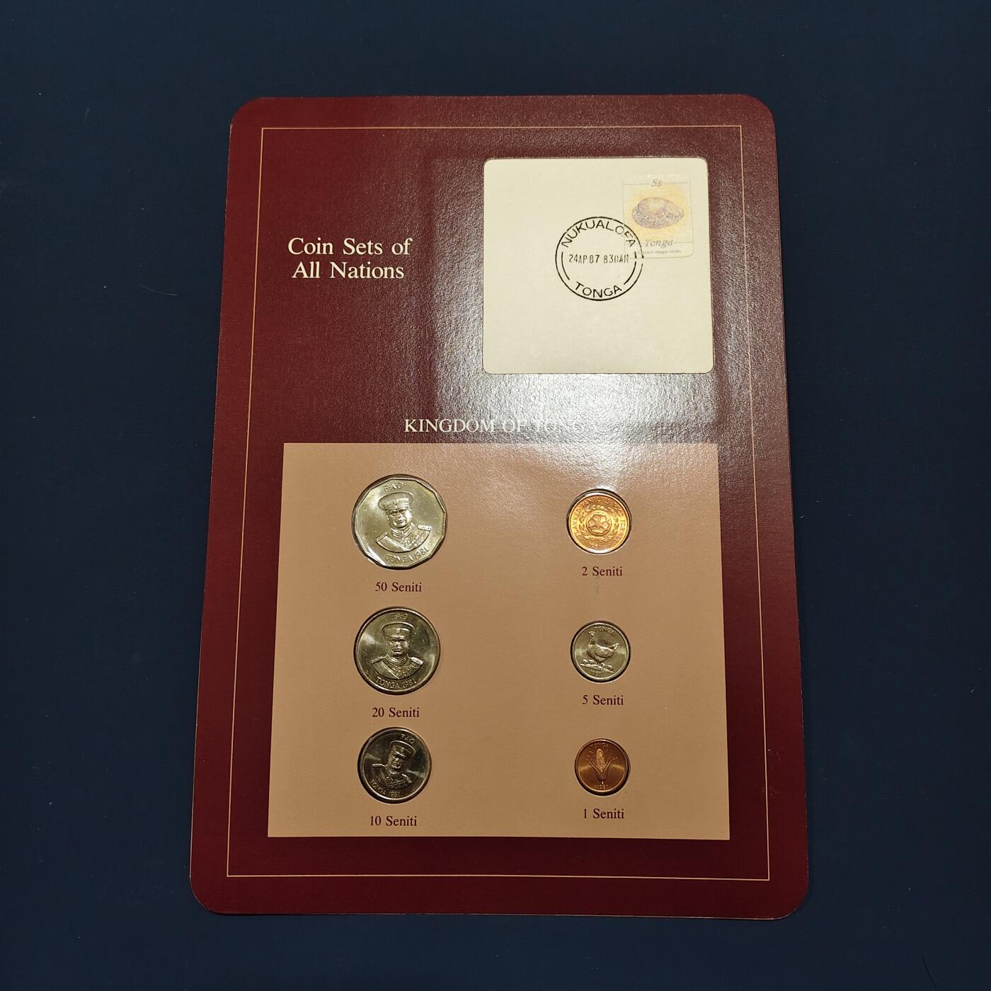 【全场包邮】纯粹捡漏拍492场【封装套币专场】-注意佣金 【富兰克林·世界各国硬币系列邮币卡】汤加王国