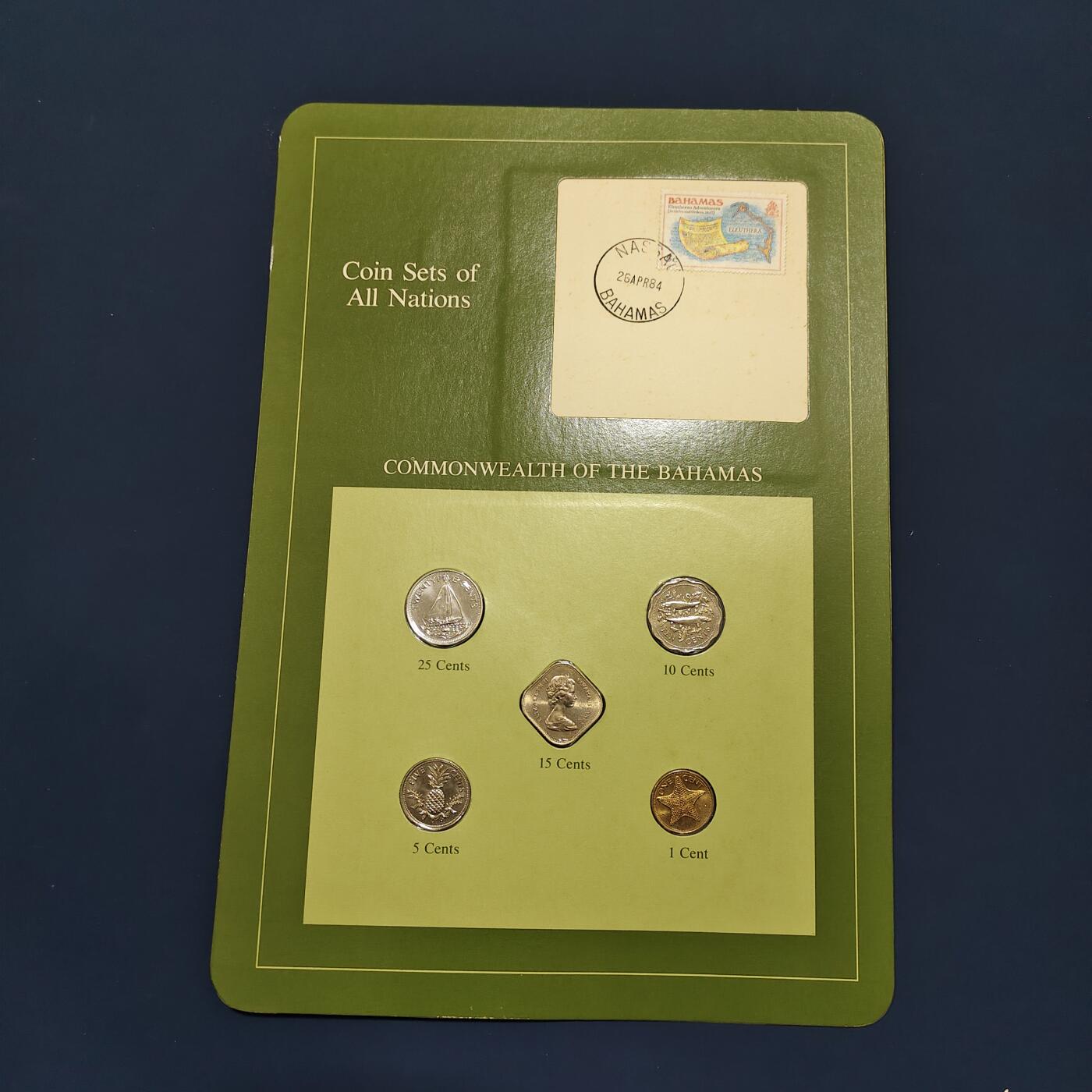 【全场包邮】纯粹捡漏拍492场【封装套币专场】-注意佣金 【富兰克林·世界各国硬币系列邮币卡】巴哈马共和国