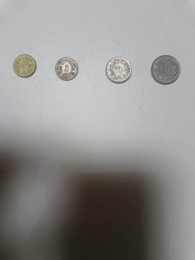 【20260108】非全新纸币和硬币第322场 - 瑞士早期4枚硬币