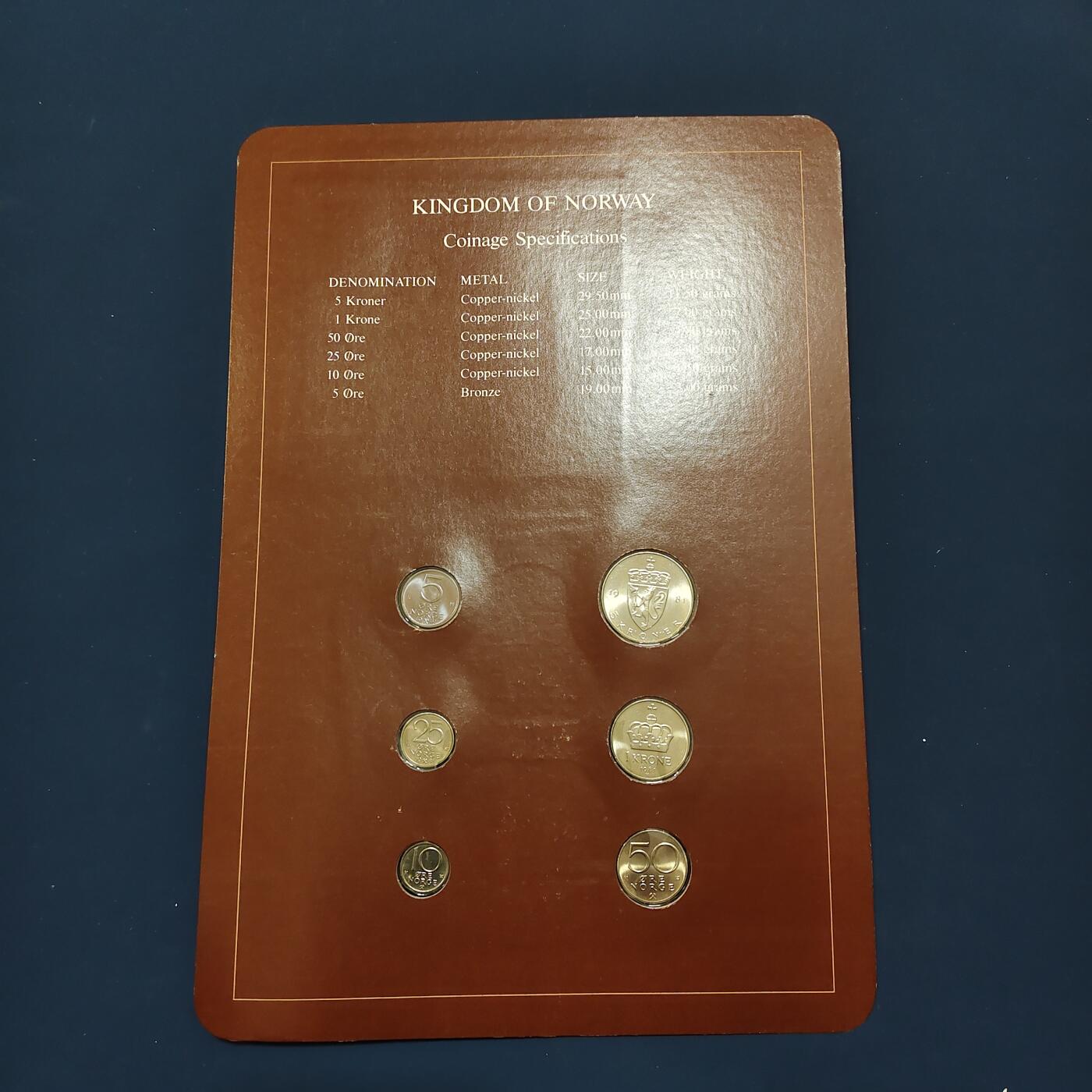 【全场包邮】纯粹捡漏拍492场【封装套币专场】-注意佣金 【富兰克林·世界各国硬币系列邮币卡】挪威王国