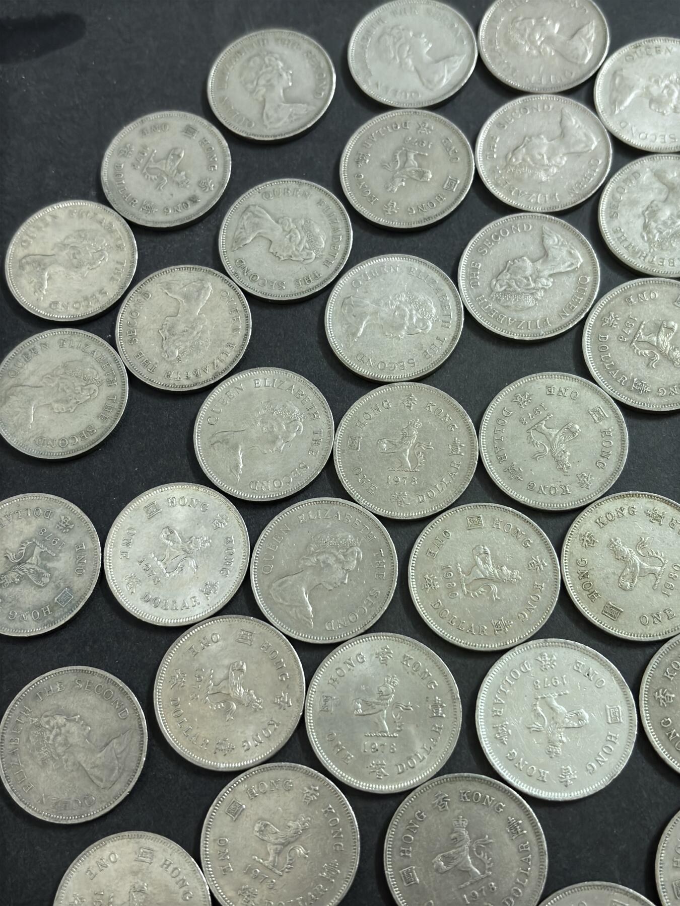 文馨钱币收藏 2026新年第二场（第 288 场）【长期接代拍品】 好品英属香港一元 38 枚