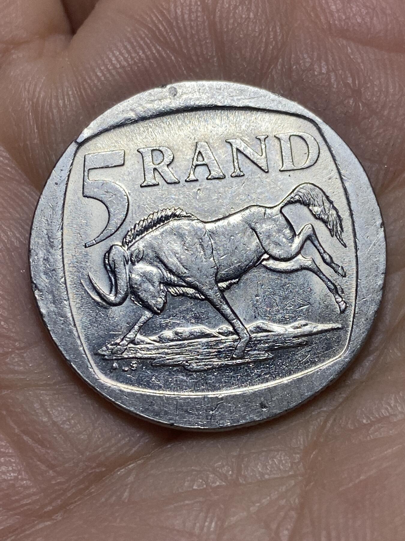 2026年第四场(总第一百七十三场）外国好品散币场(免佣金) 南非🇿🇦1994年5兰特(独立后第八套最大面值流通硬币)