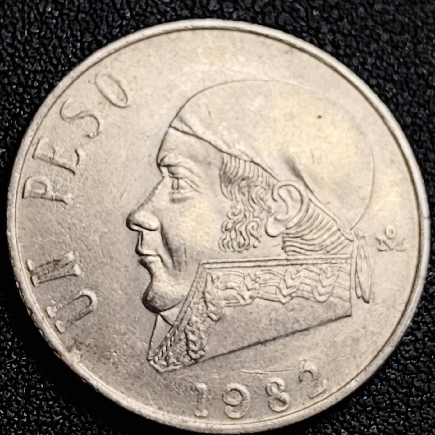 泉币菌-第164场-新年第七场 精品福利场 墨西哥1披索 1982 重量9g直径29mm 