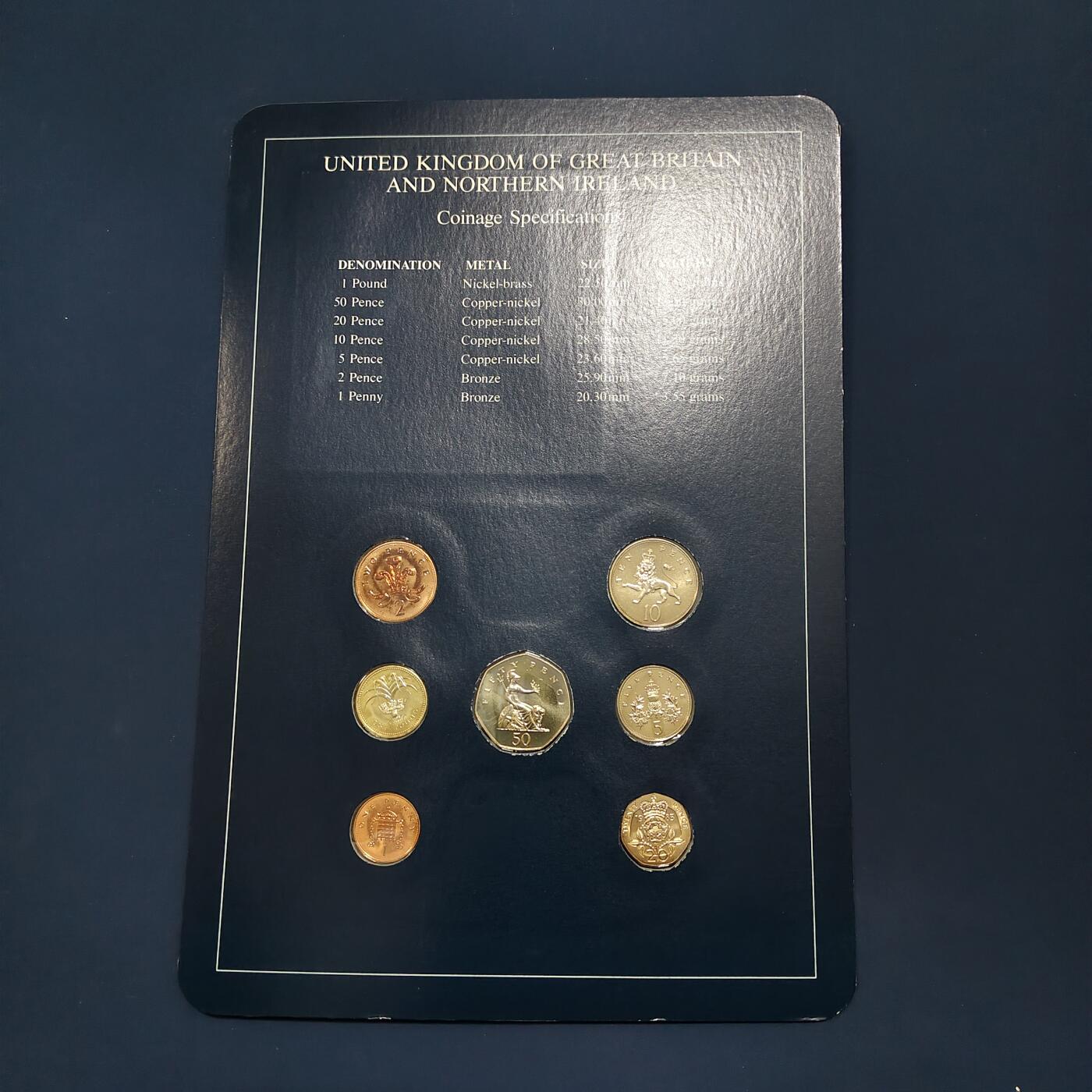 【全场包邮】纯粹捡漏拍492场【封装套币专场】-注意佣金 【富兰克林·世界各国硬币系列邮币卡】大不列颠及北爱尔兰联合王国（英国）