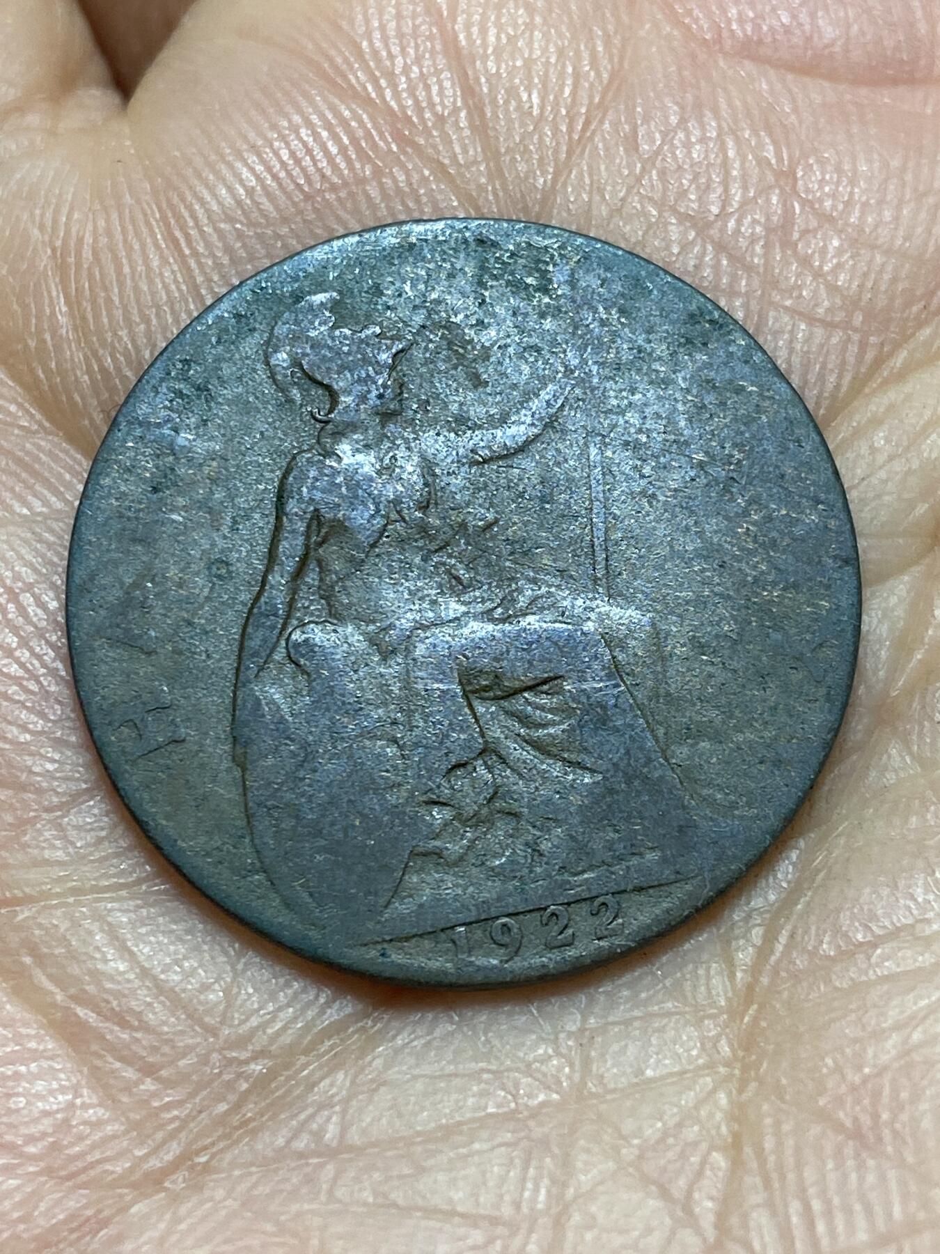 2026年第四场(总第一百七十三场）外国好品散币场(免佣金) 英国🇬🇧1922年半便士(乔治五世第一版)