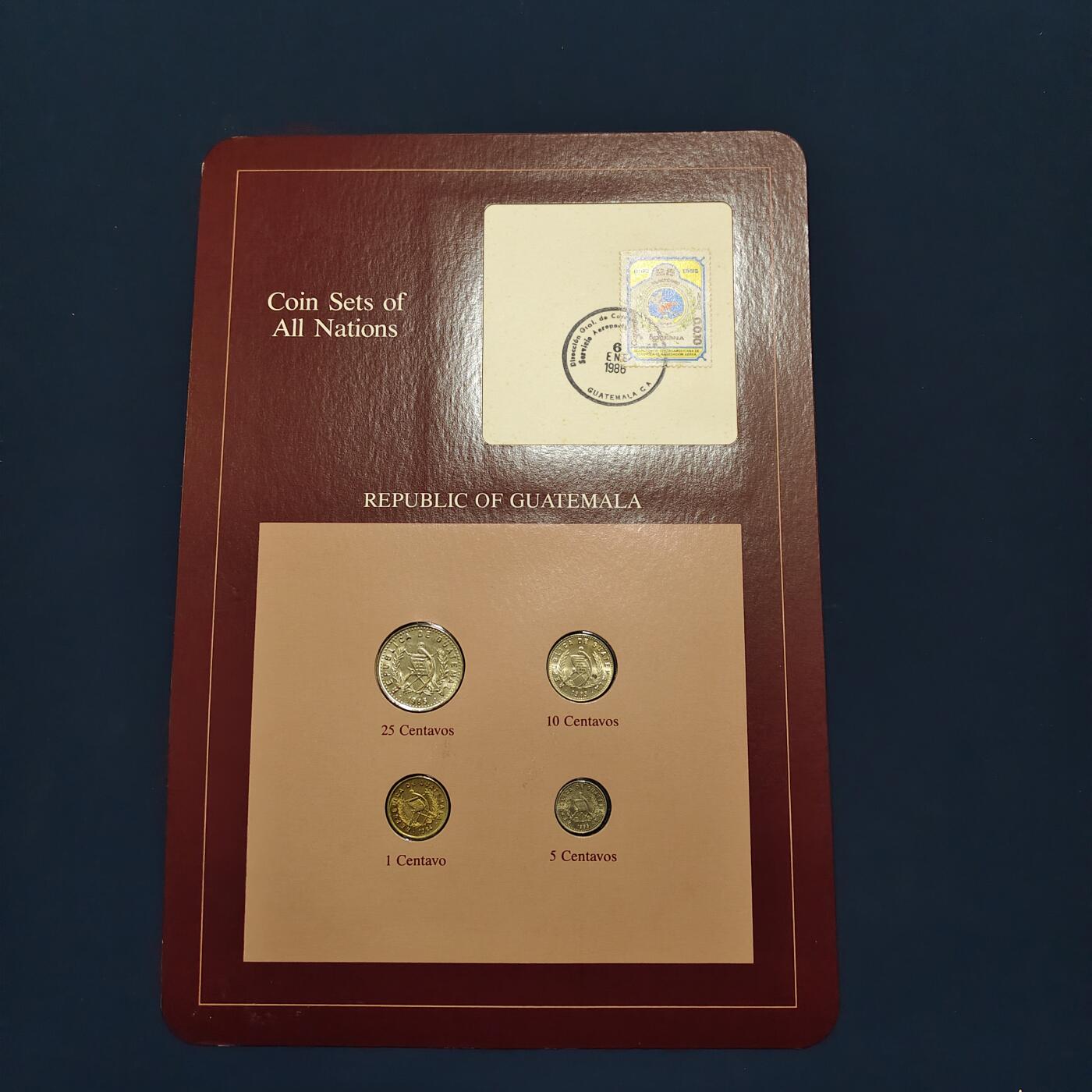 【全场包邮】纯粹捡漏拍492场【封装套币专场】-注意佣金 【富兰克林·世界各国硬币系列邮币卡】危地马拉共和国