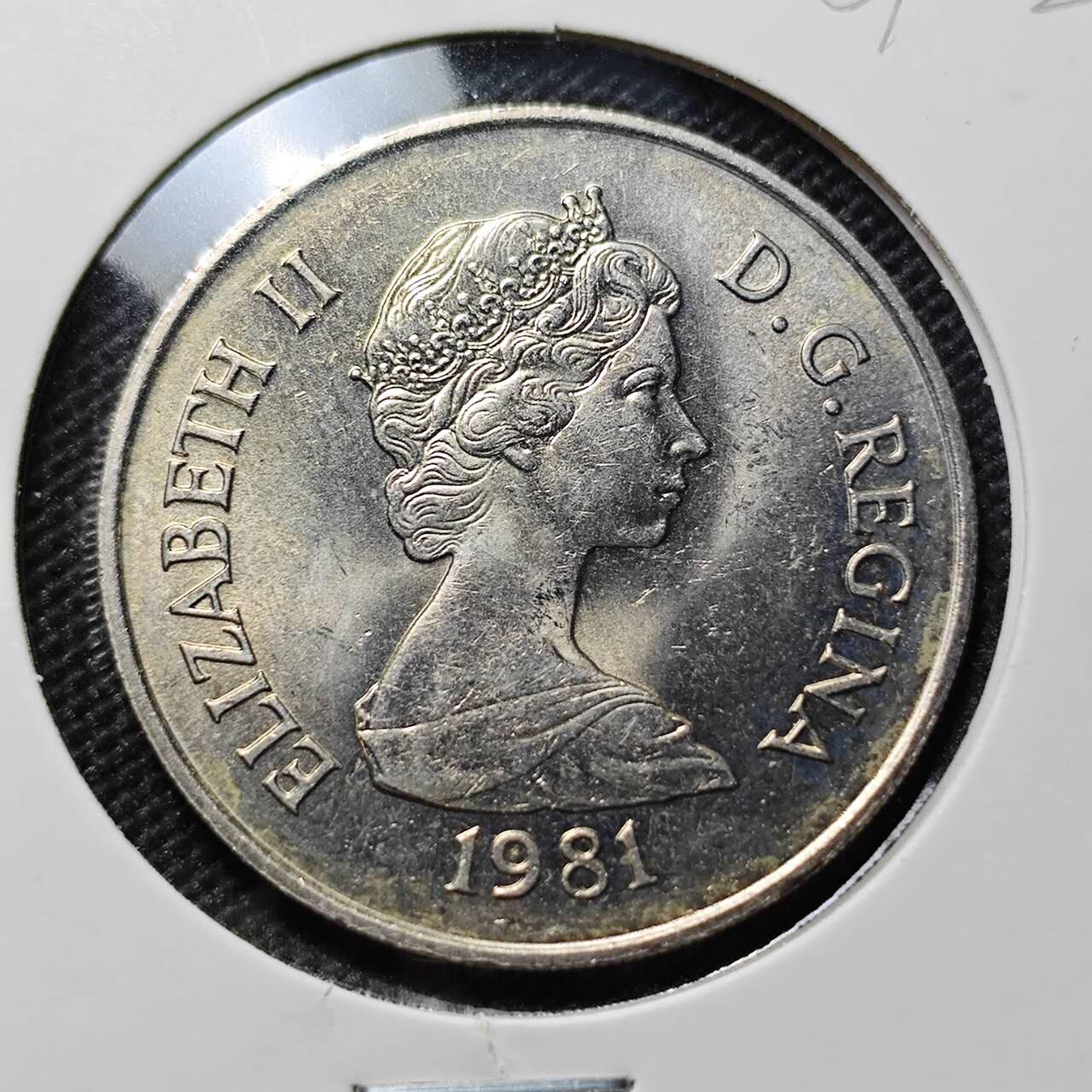 KK钱币收藏小铺  第387期  2月预留时间 周末发货   英属特克斯和凯特斯1/2克朗