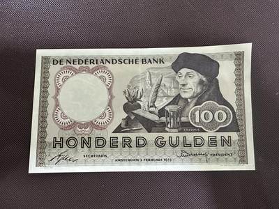 喜羊羊钱币收藏2025第12期(流通品相场) - 荷兰	P-88 1953年100盾		品相如图				5JU030992			