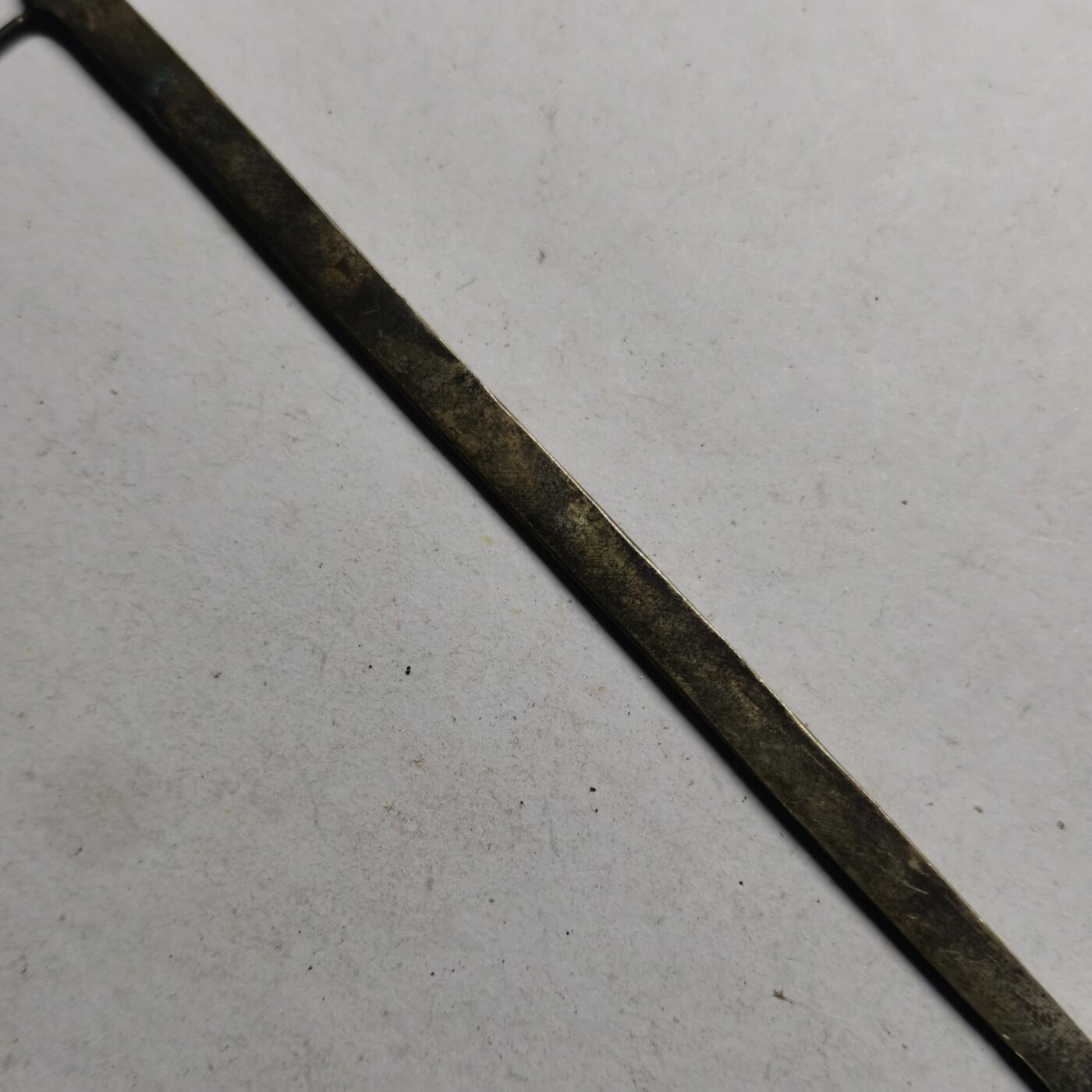 杂件专场93期 清末民国老银发簪，一边有一点断