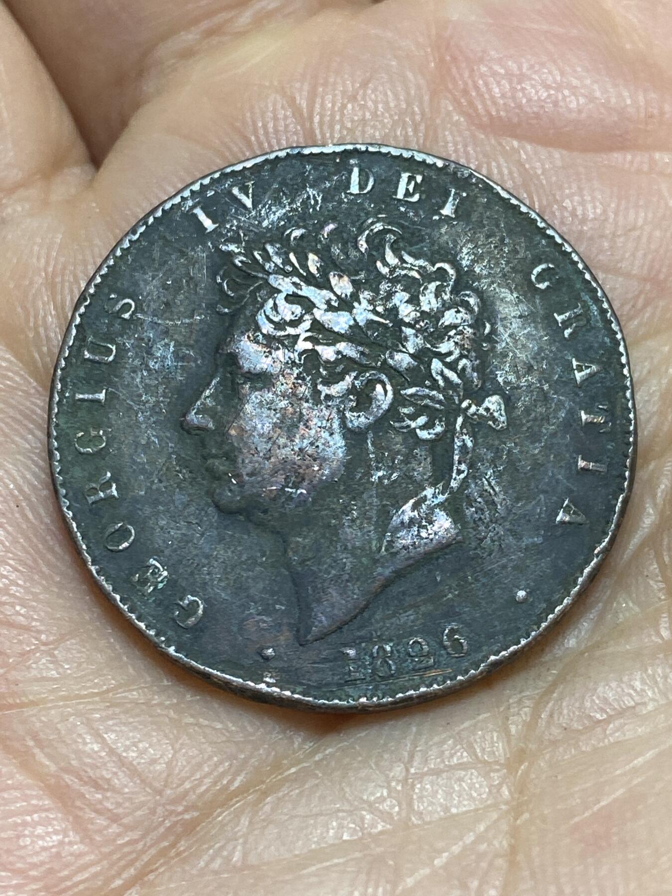 2026年第四场(总第一百七十三场）外国好品散币场(免佣金) 英国🇬🇧1826年1/2便士(乔治四世时期)