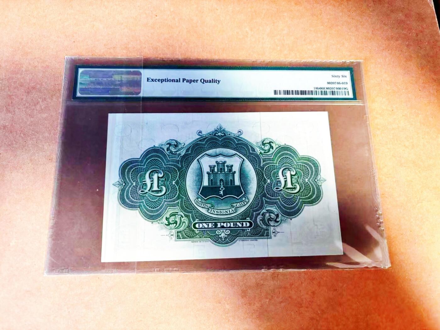 【Blue Auction】世界纸币精拍第772期——18级TOP拍卖/信誉/品质/专业/高效💫 直布罗陀 1971年1镑 PMG66EPQ 