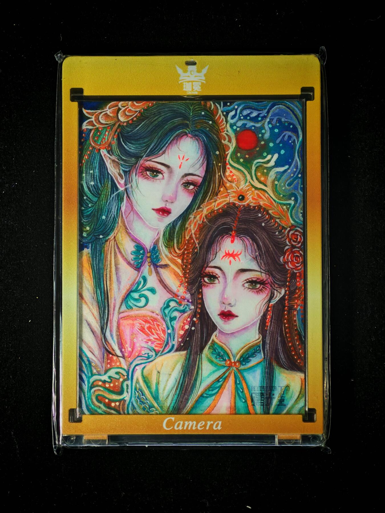 琦卡当当铺～第28期★★各种小漏~支持寄存★★~【9点40结束】扫码加群抽[包邮券]~ 【亲签卡】经典手绘卡-曙光工作室-古装双女主-池绘-1张（带专属卡砖）