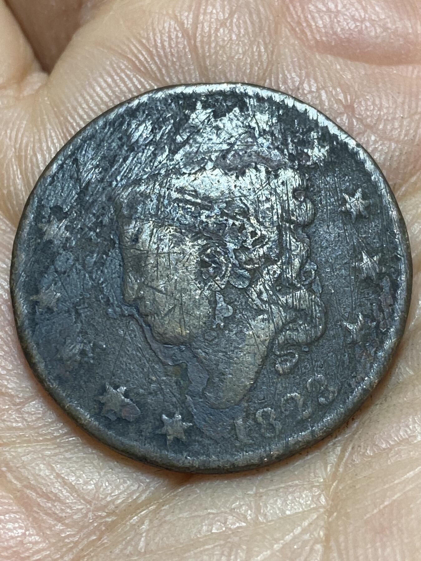 2026年第四场(总第一百七十三场）外国好品散币场(免佣金) 少见早期版本–美国🇺🇸1823年1分(自由女神头像大尺寸版)