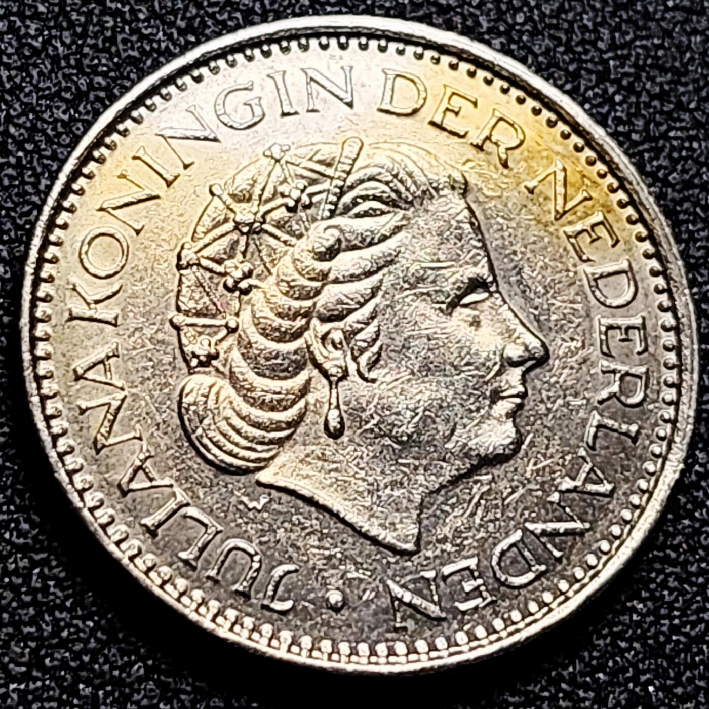 泉币菌-第164场-新年第七场 精品福利场 朱丽安娜女王 荷兰1盾镍币1972年  25mm 