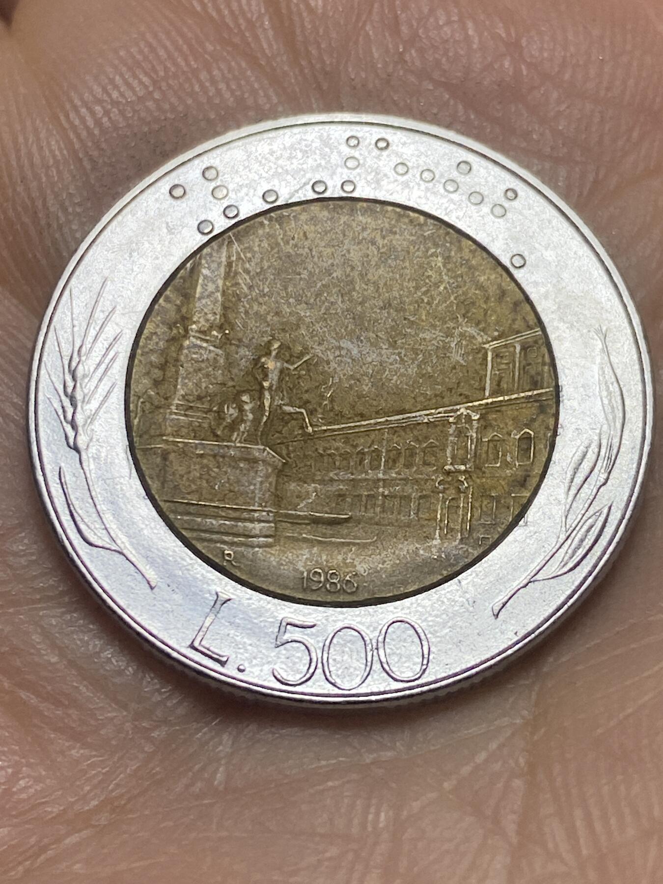 2026年第四场(总第一百七十三场）外国好品散币场(免佣金) 意大利🇮🇹1986年500里拉