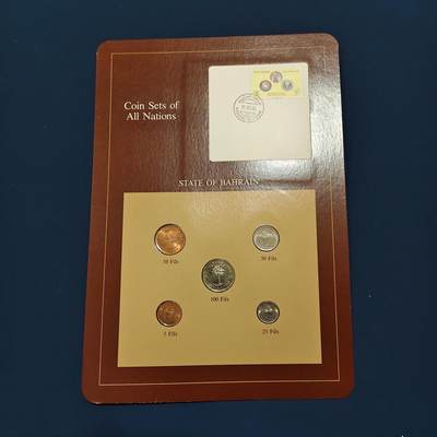【全场包邮】纯粹捡漏拍492场【封装套币专场】-注意佣金 - 【富兰克林·世界各国硬币系列邮币卡】巴林王国