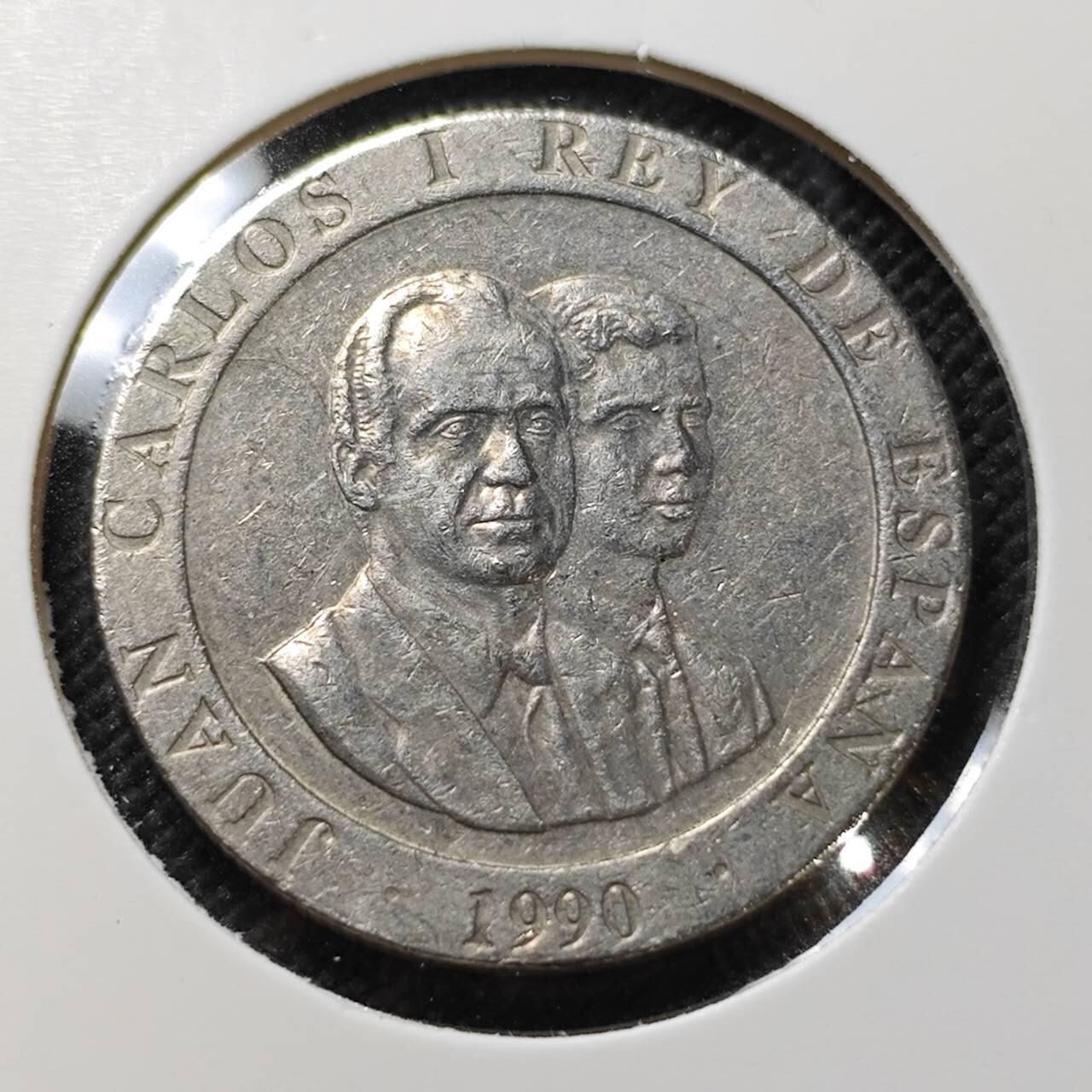 KK钱币收藏小铺  第387期  2月预留时间 周末发货  西班牙200比塞塔纪念币