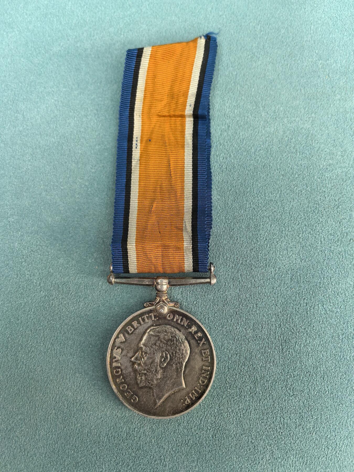 盛世勋华——号角文化勋章邮票专场拍卖第297期 英国一战战争奖章 银制 重1盎司925银 原绶带带边铭