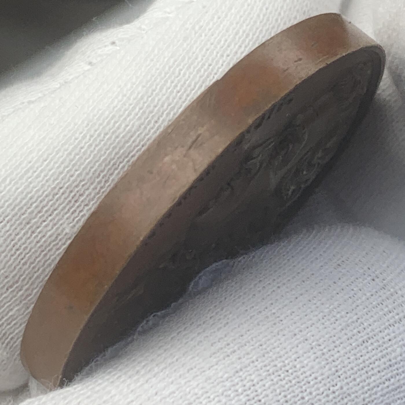 掌中浮雕-藏着的欧洲第048场 1821年法国历史人物铜章，41mm