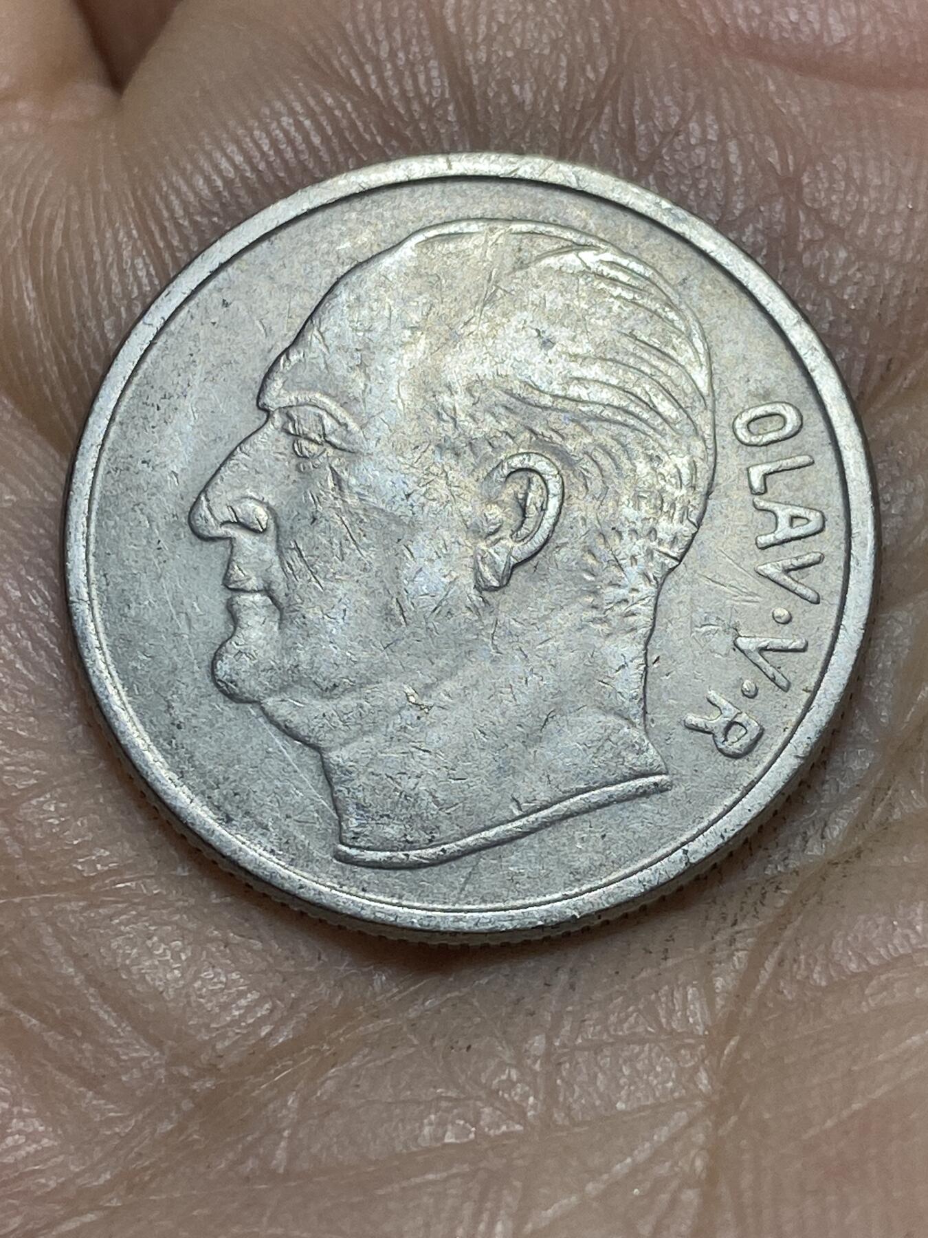 2026年第四场(总第一百七十三场）外国好品散币场(免佣金) 挪威🇳🇴1961年1克朗(奥拉夫五世第一版)