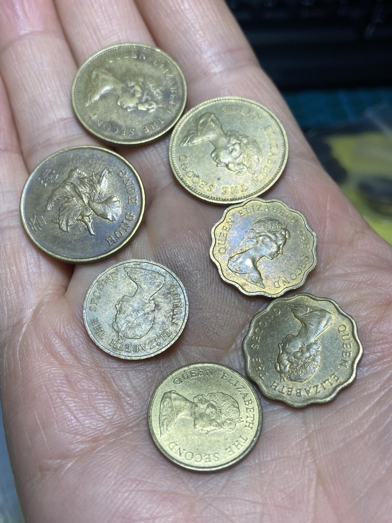 2026年第四场(总第一百七十三场）外国好品散币场(免佣金) 香港7枚：1993年5毫，1977年5毫，1978年79年2毫，83年1毫