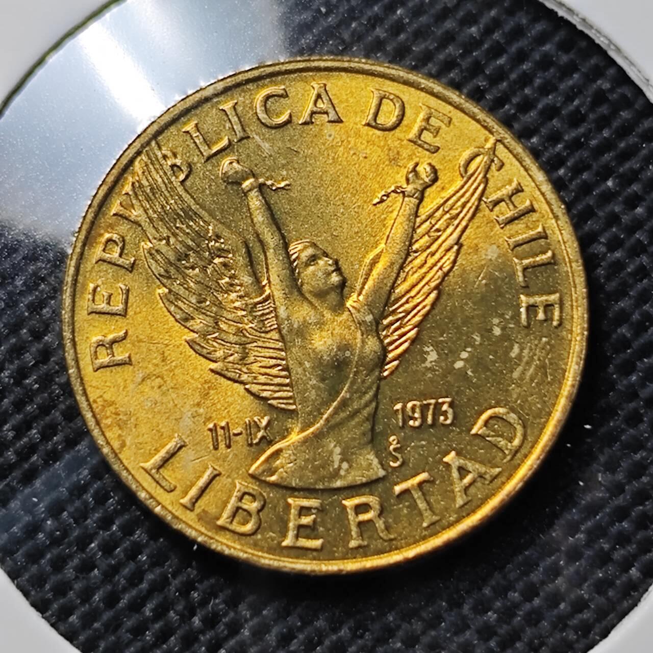 KK钱币收藏小铺  第387期  2月预留时间 周末发货 1986智利5比索 好品