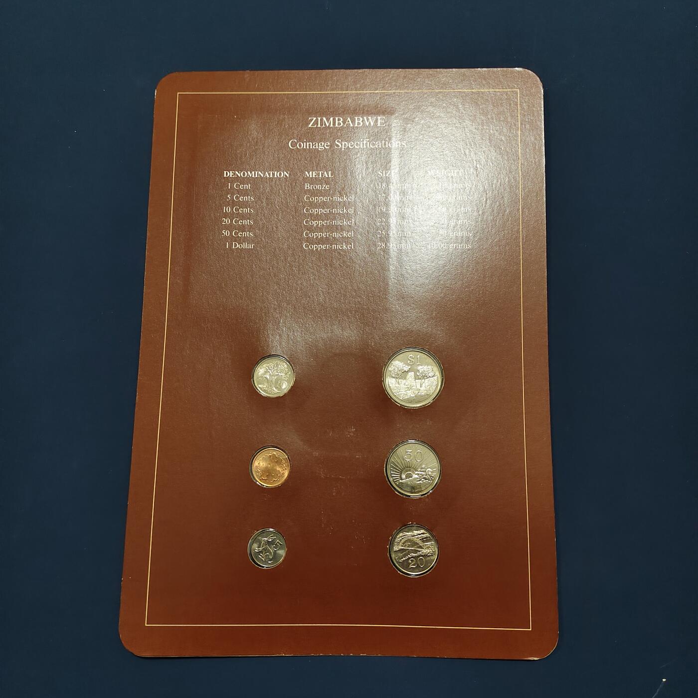 【全场包邮】纯粹捡漏拍492场【封装套币专场】-注意佣金 【富兰克林·世界各国硬币系列邮币卡】津巴布韦共和国