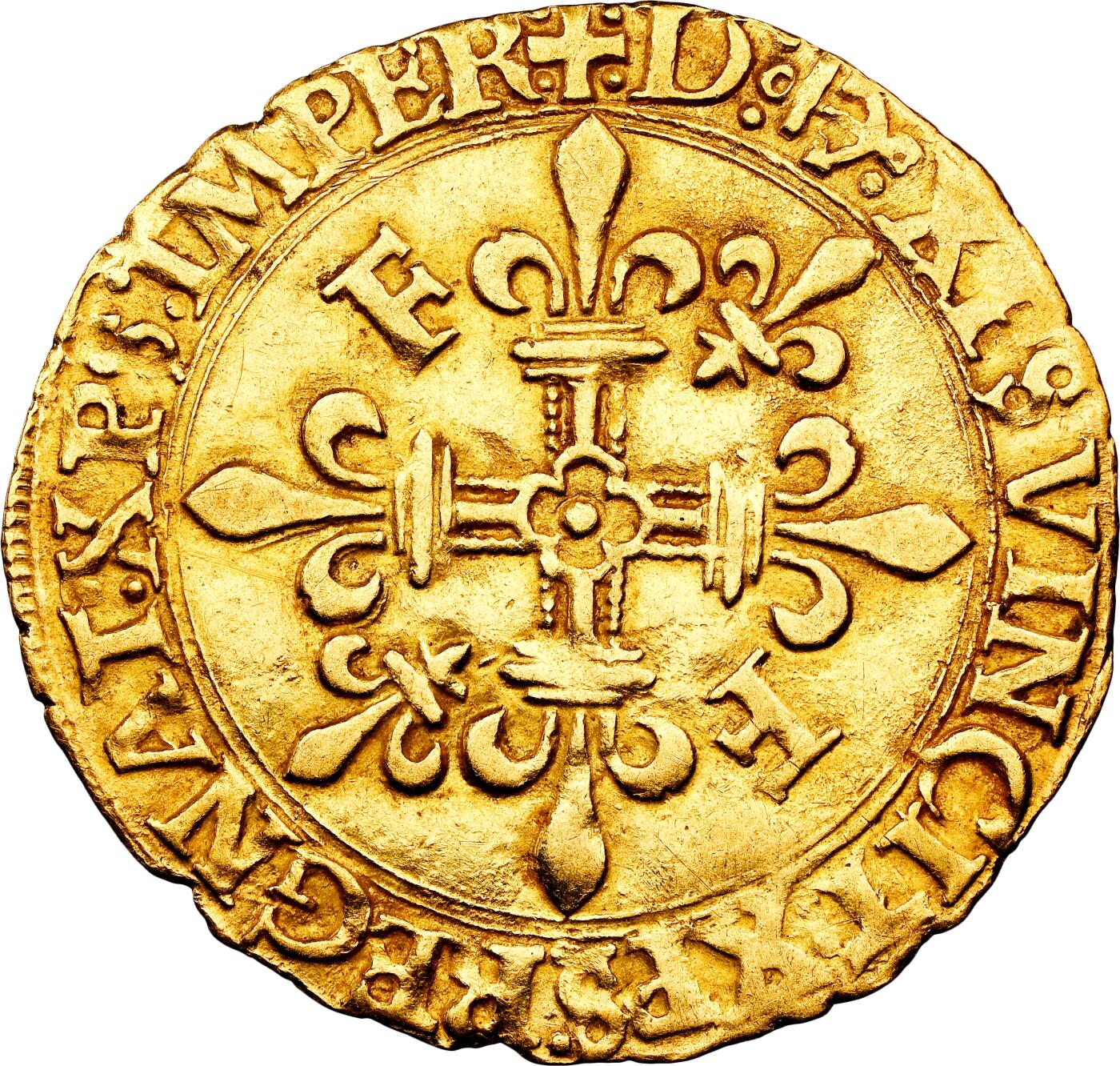 【Blue Auction】世界纸币精拍第772期——18级TOP拍卖/信誉/品质/专业/高效💫  【唯一亚军分 仅1枚更高分】法国1515-47年弗朗索瓦一世金埃居 NGC AU53 盾徽版 François I是法国历史上最著名且受爱戴的国王之一，1535年与奥斯曼帝国结盟，支持北美殖民活动。引入达·芬奇等艺术家，任命其为首席画家并资助定居法国。1539年签署《维尔-科特雷法令》确立法语为官方语言，推动卢浮宫转型艺术收藏机构。