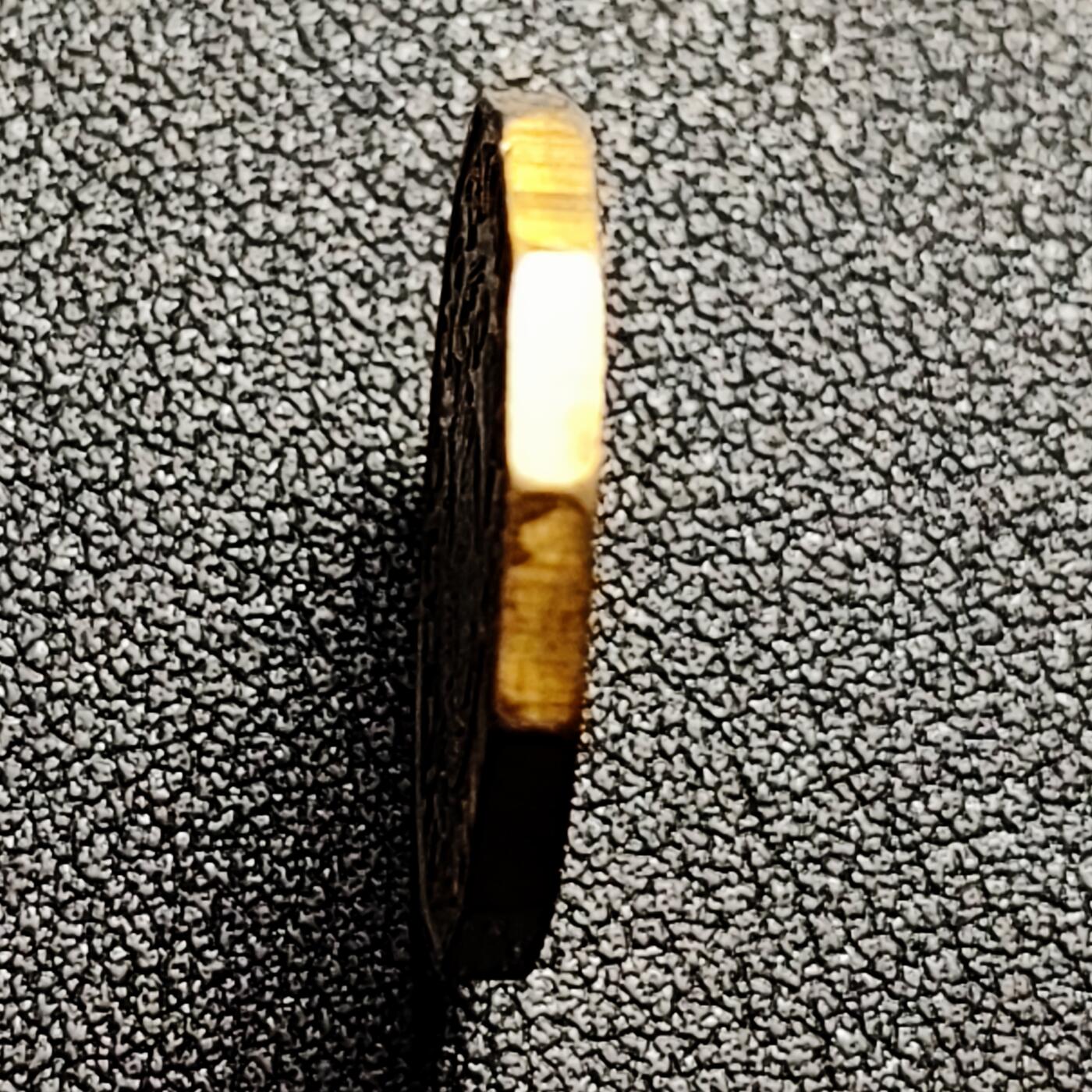 泉币菌-第164场-新年第七场 精品福利场 稀少原铜光UNC 剑鱼 1977年塞舌尔10分多边形镍黄铜硬币 21.0毫米6.1克