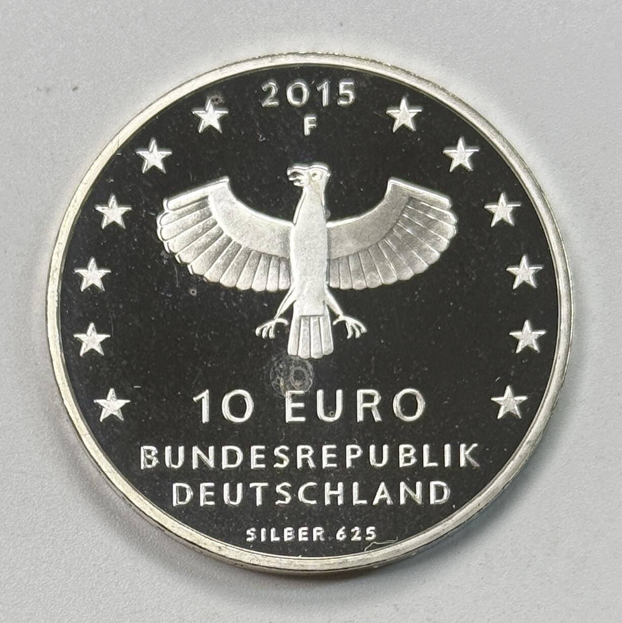 S&S Numismatic世界钱币-拍卖 第118期  德国2015年 莱比锡千年史 10欧元精制纪念银币 16克625银，品相如图