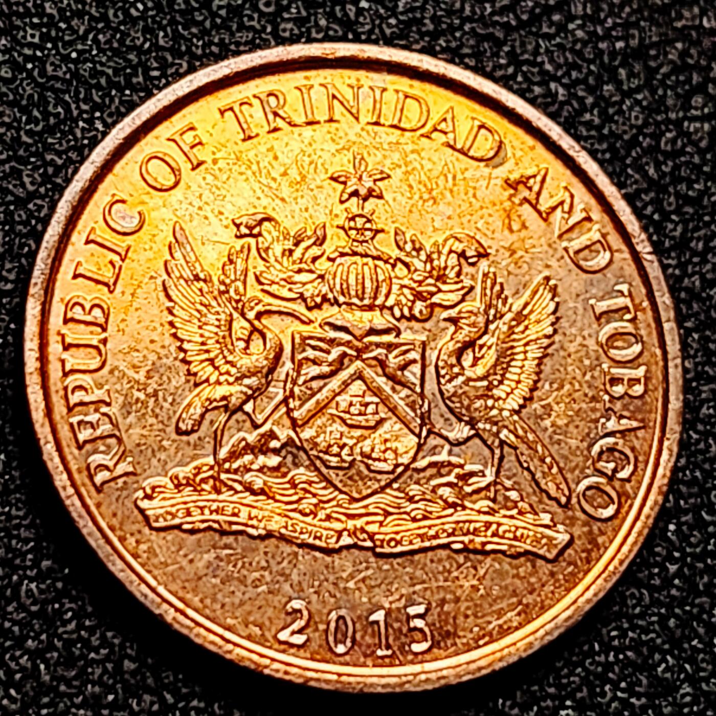 泉币菌-第165场-新年第八场 精品福利场 北美洲 特立尼达和多巴哥5分硬币 21mm 