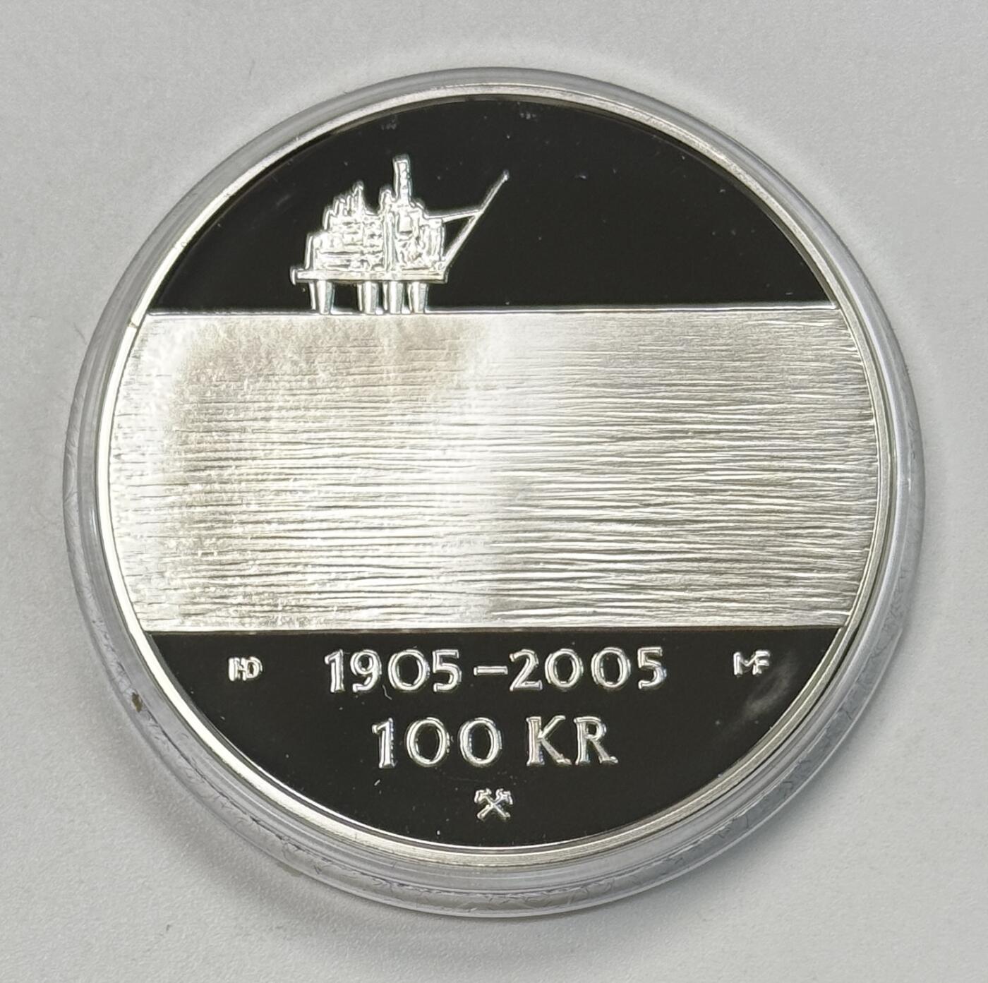 S&S Numismatic世界钱币-拍卖 第118期  挪威2004年 挪威-瑞典联盟解散100周年 100克朗精制纪念银币 33.6克925银