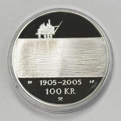 S&S Numismatic世界钱币-拍卖 第118期  - 挪威2004年 挪威-瑞典联盟解散100周年 100克朗精制纪念银币 33.6克925银