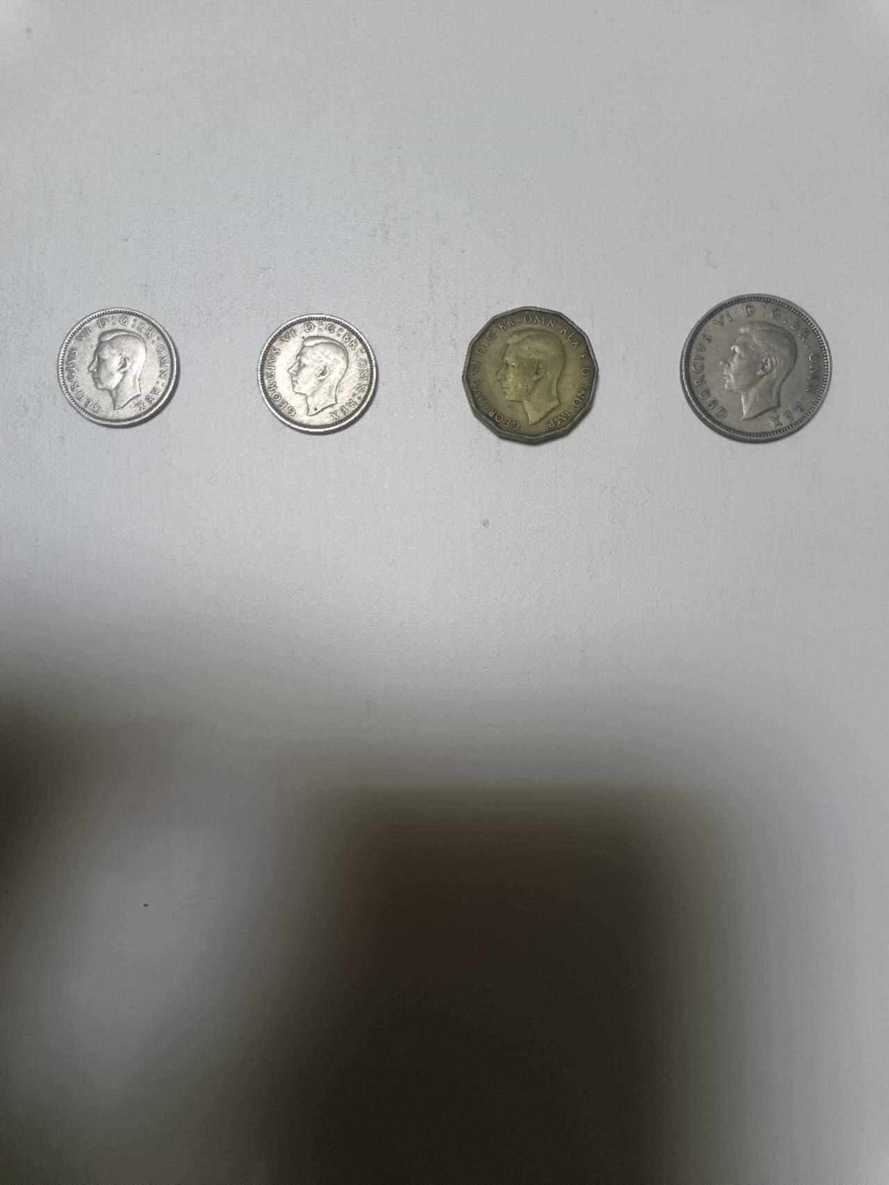 【20260108】非全新纸币和硬币第322场 英国早期4枚硬币，稀少