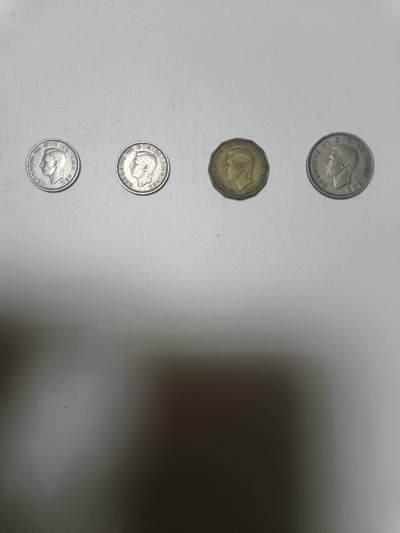 【20260108】非全新纸币和硬币第322场 - 英国早期4枚硬币，稀少