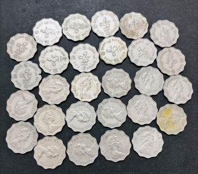 文馨钱币收藏 2026新年第二场（第 288 场）【长期接代拍品】 - 好品英属香港花边贰元 28 枚