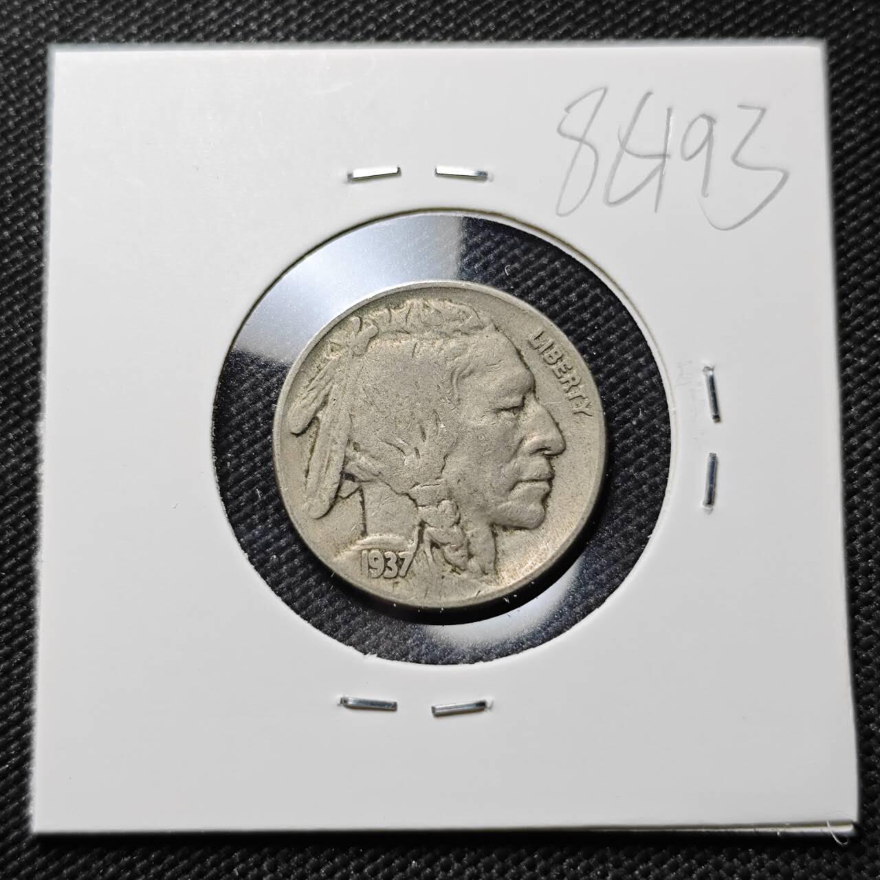 KK钱币收藏小铺  第386期  2月预留时间 周末发货  1937美国5分镍币