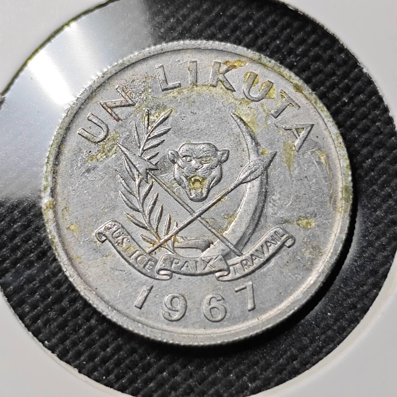 KK钱币收藏小铺  第387期  2月预留时间 周末发货  刚果1K