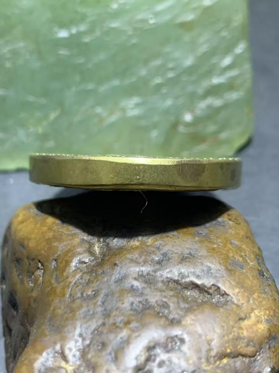 精美黄铜大智文殊菩萨护身牌一个，