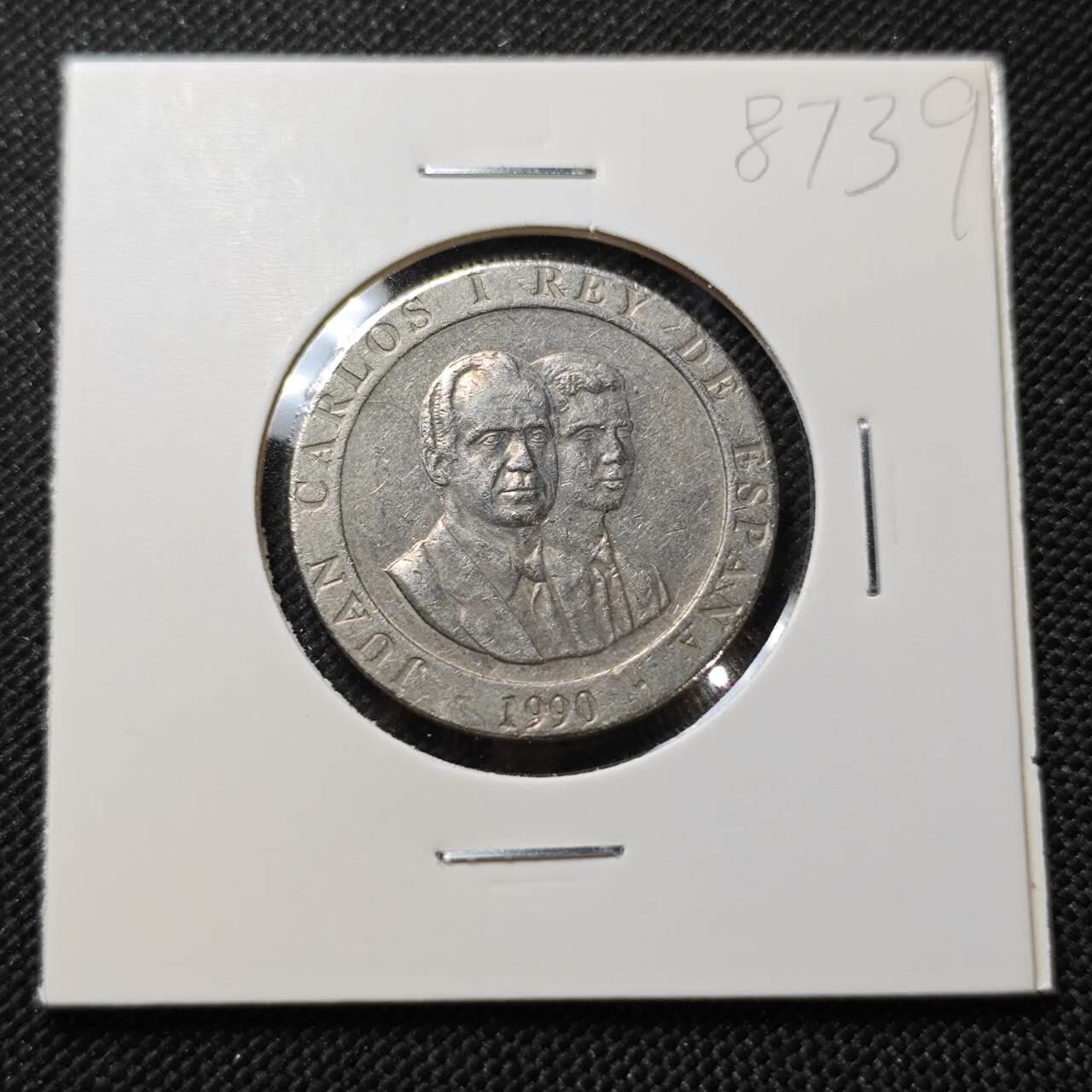 KK钱币收藏小铺  第387期  2月预留时间 周末发货  西班牙200比塞塔纪念币