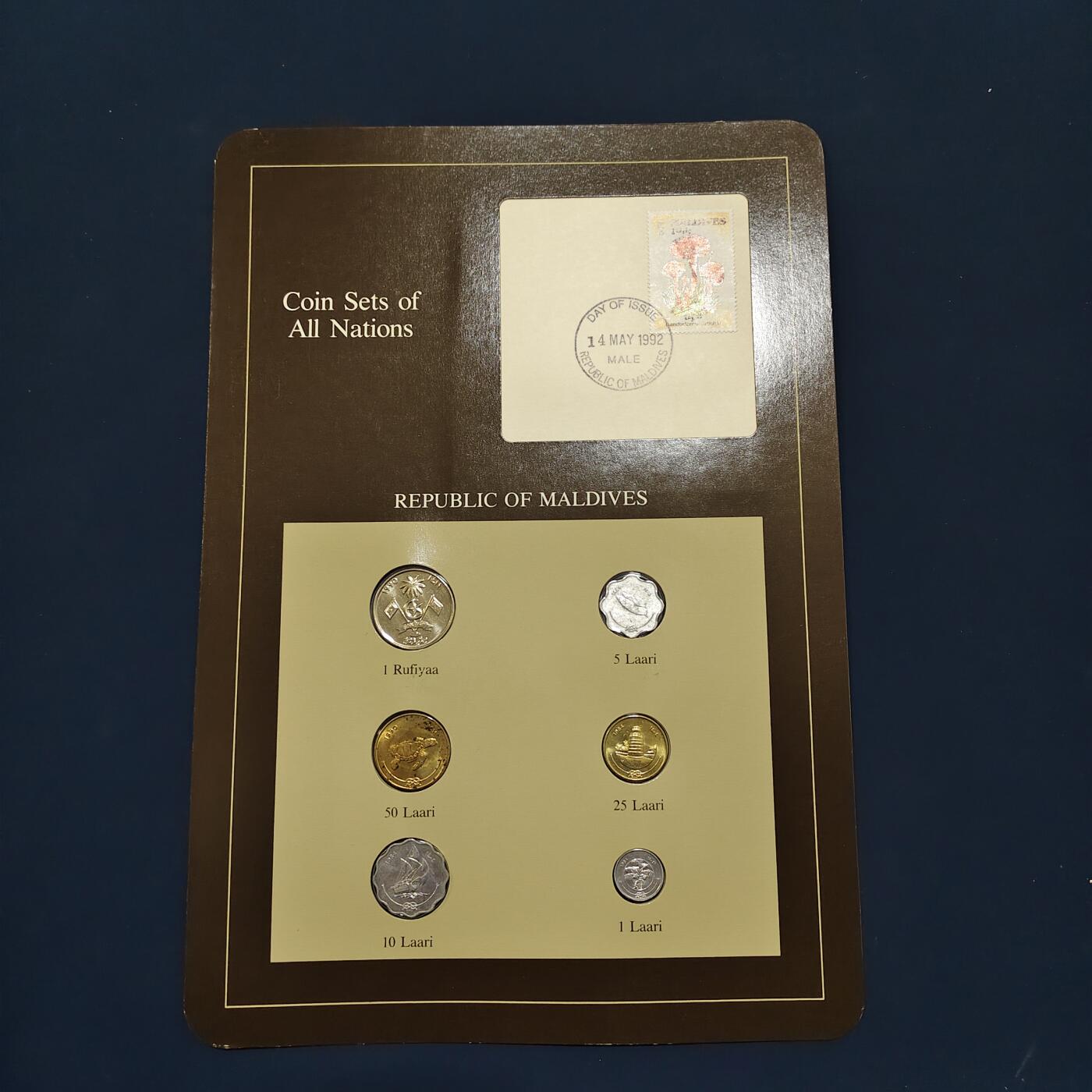 【全场包邮】纯粹捡漏拍492场【封装套币专场】-注意佣金 【富兰克林·世界各国硬币系列邮币卡】马尔代夫共和国