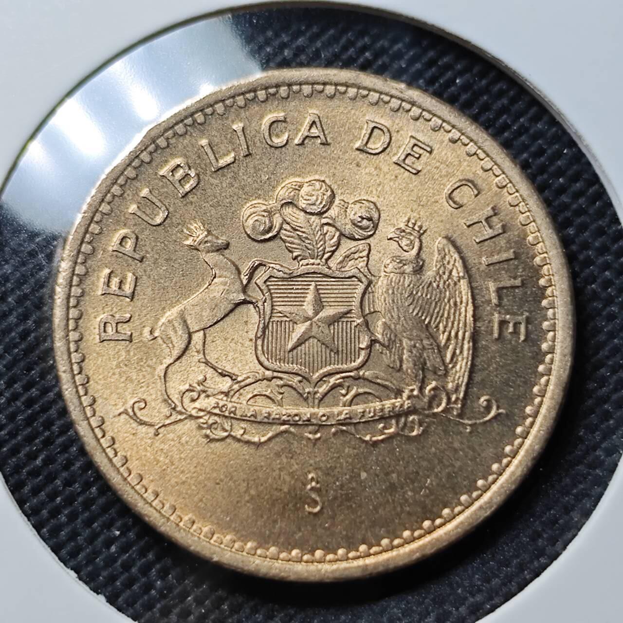 KK钱币收藏小铺  第387期  2月预留时间 周末发货 1986智利100比索 