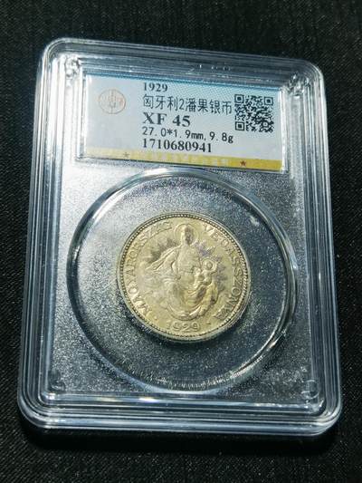 天下钱庄专场欢迎参拍 - 匈牙利圣母抱婴2潘果银币