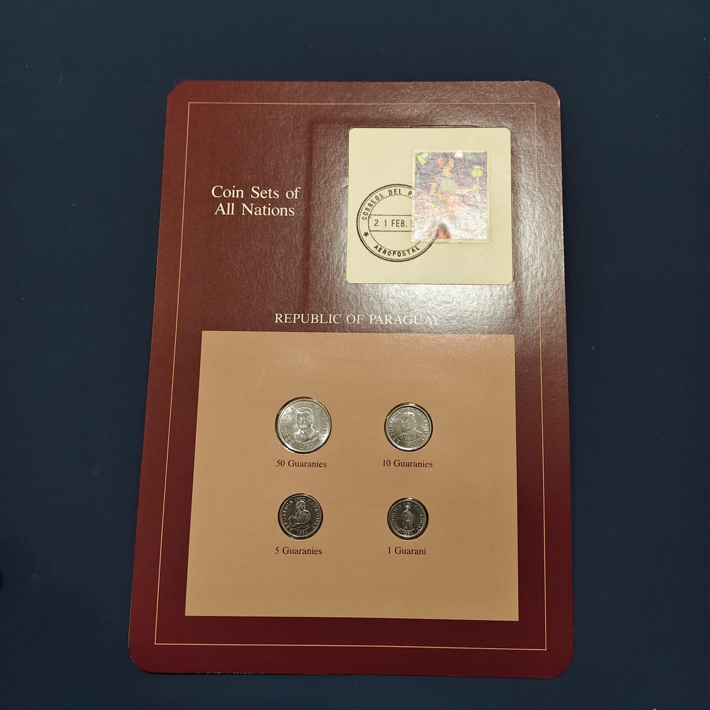 【全场包邮】纯粹捡漏拍492场【封装套币专场】-注意佣金 【富兰克林·世界各国硬币系列邮币卡】巴拉圭共和国