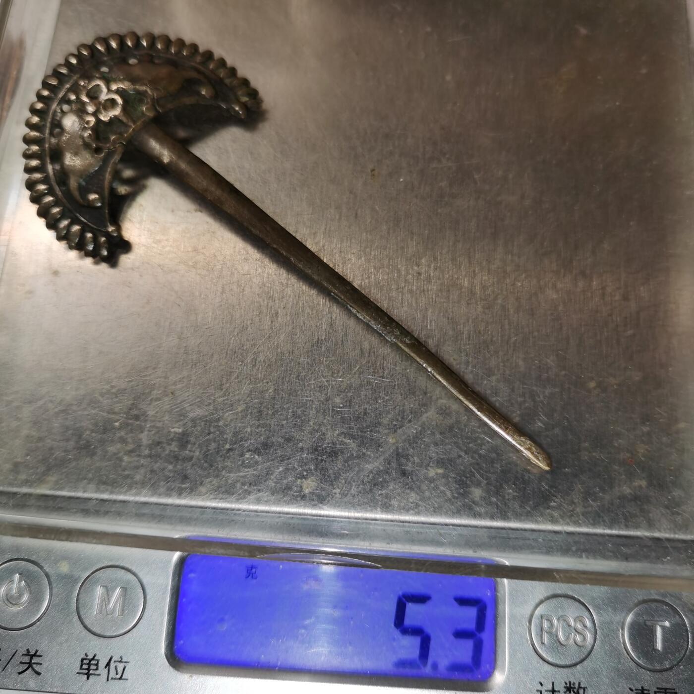 杂件专场93期 清代老银发簪